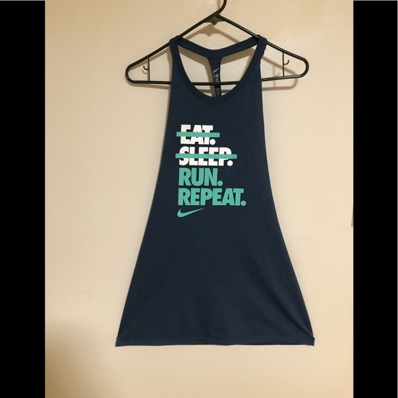 Nike Custom Navy Blue Tank Top - Picture 1 of 2